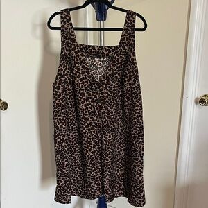 Leopard Print Sleeveless Dress